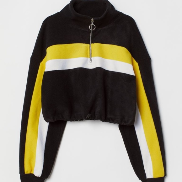 H&M Divided Short Crop Fleece Top Size XS - Picture 11 of 12